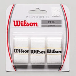 Wilson Pro Overgrip Perforated 3 Pack 5 Wilson Pro Overgrip Perforated 3 Pack -Holabird Sports Store 060339 wht 1