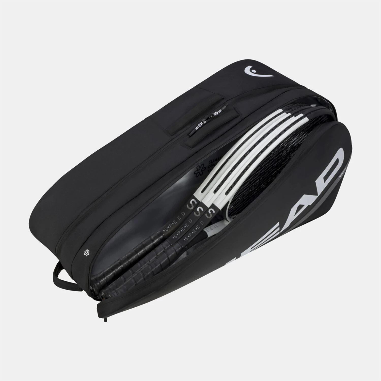 HEAD Tour Racquet Bag L 9 Pack Black/White 2 HEAD Tour Racquet Bag L 9 Pack Black/White - Image 2