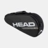 HEAD Tour Racquet Bag S 3 Pack Black/White 2 HEAD Tour Racquet Bag S 3 Pack Black/White -Holabird Sports Store 073451 1