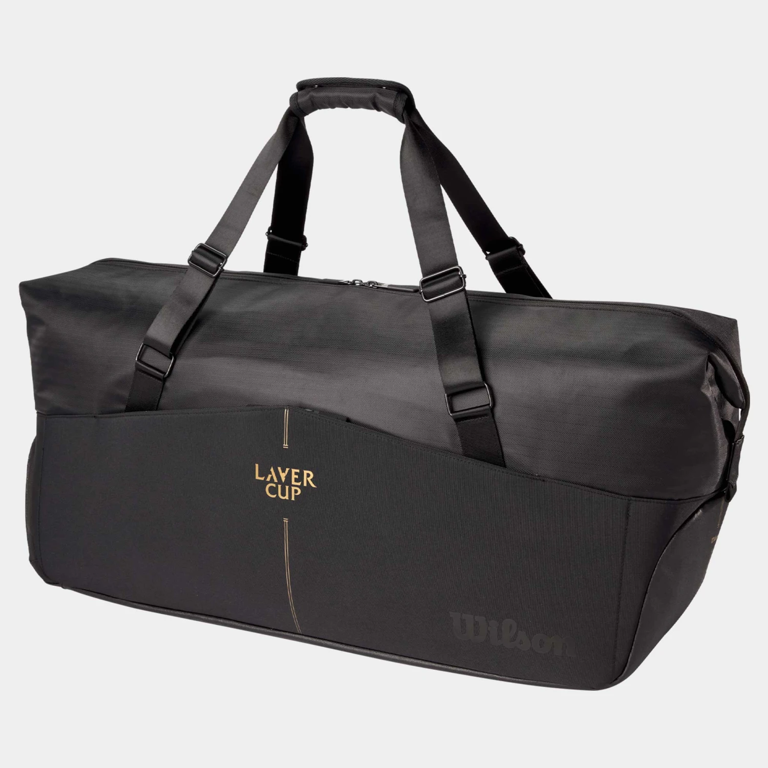 Wilson RF 01 Practice Tennis Duffel 6 Pack Laver Cup 2025 Black 2 Wilson RF 01 Practice Tennis Duffel 6 Pack Laver Cup 2025 Black - Image 2