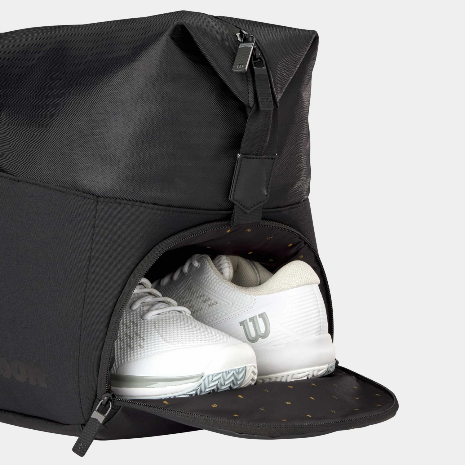 Wilson RF 01 Practice Tennis Duffel 6 Pack Laver Cup 2025 Black 4 Wilson RF 01 Practice Tennis Duffel 6 Pack Laver Cup 2025 Black - Image 4