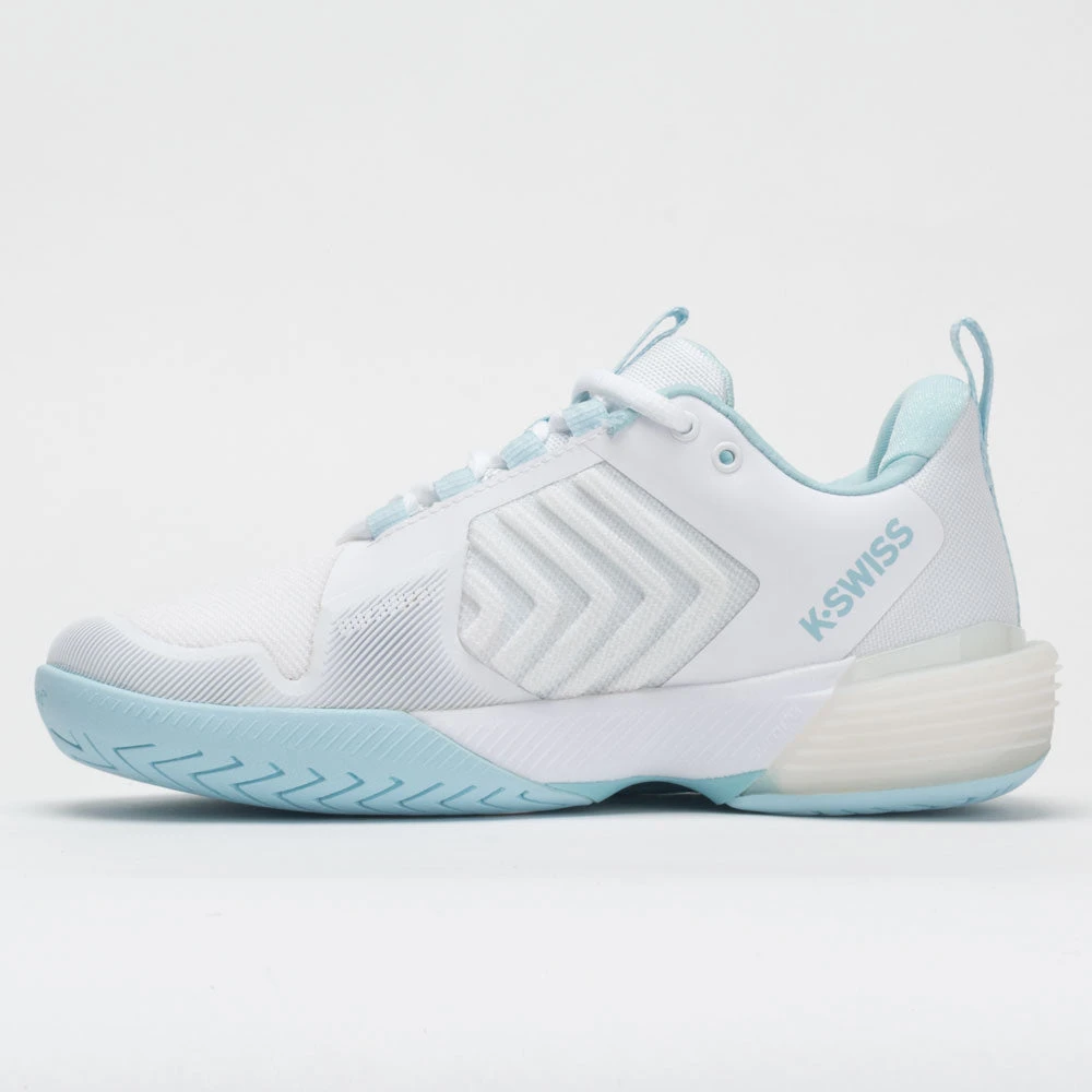 K-Swiss Ultrashot 3 Women's White/Blue Glow 2 K-Swiss Ultrashot 3 Women's White/Blue Glow - Image 2