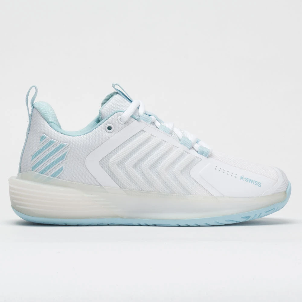 K-Swiss Ultrashot 3 Women's White/Blue Glow 1 K-Swiss Ultrashot 3 Women's White/Blue Glow