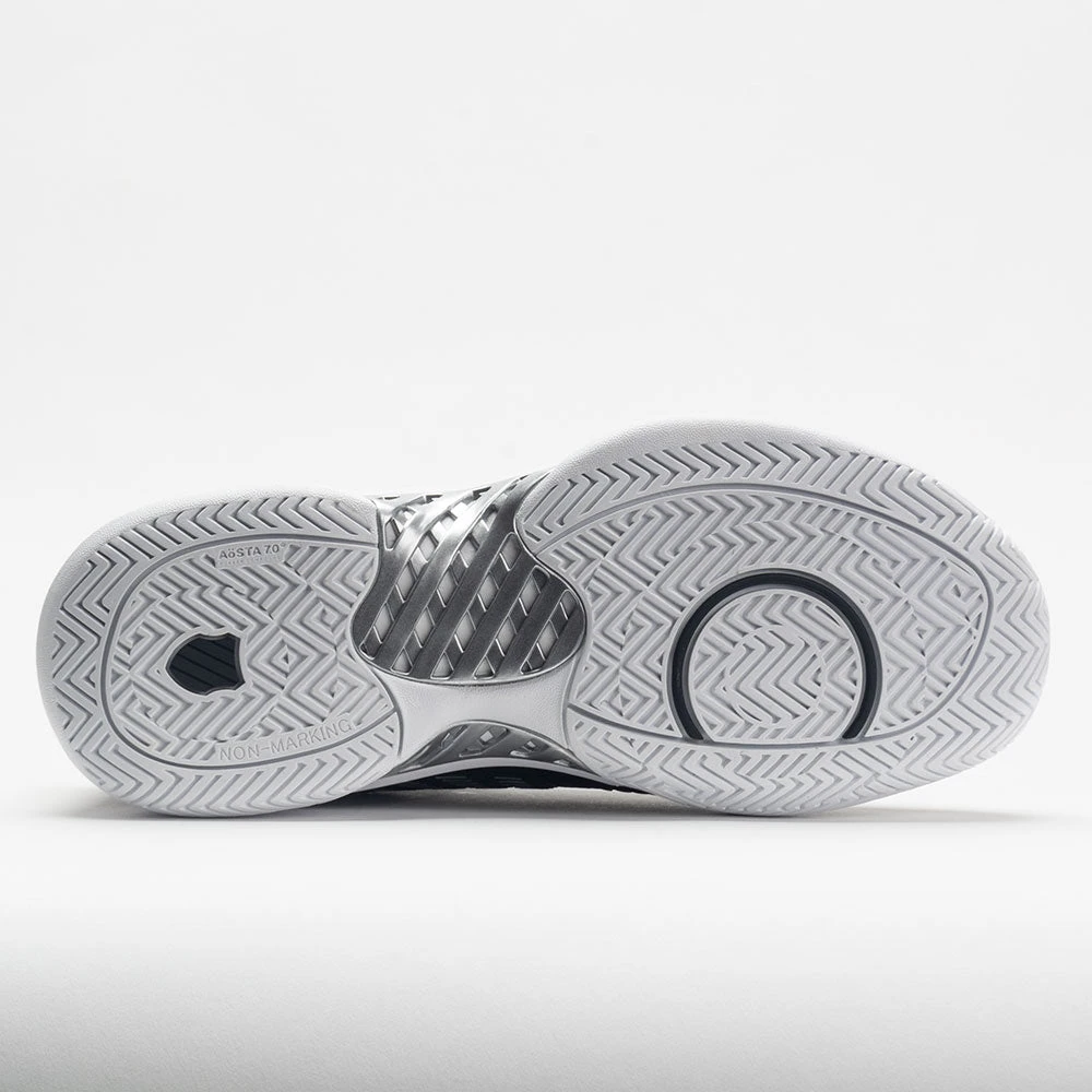 K-Swiss Hypercourt Express 2 Women's Black/White/Silver 4 K-Swiss Hypercourt Express 2 Women's Black/White/Silver - Image 4