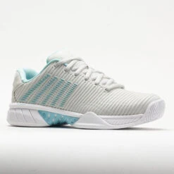 K-Swiss Hypercourt Express 2 Women's Vaporous Gray/White/Blue Glow -Holabird Sports Store 117154 5