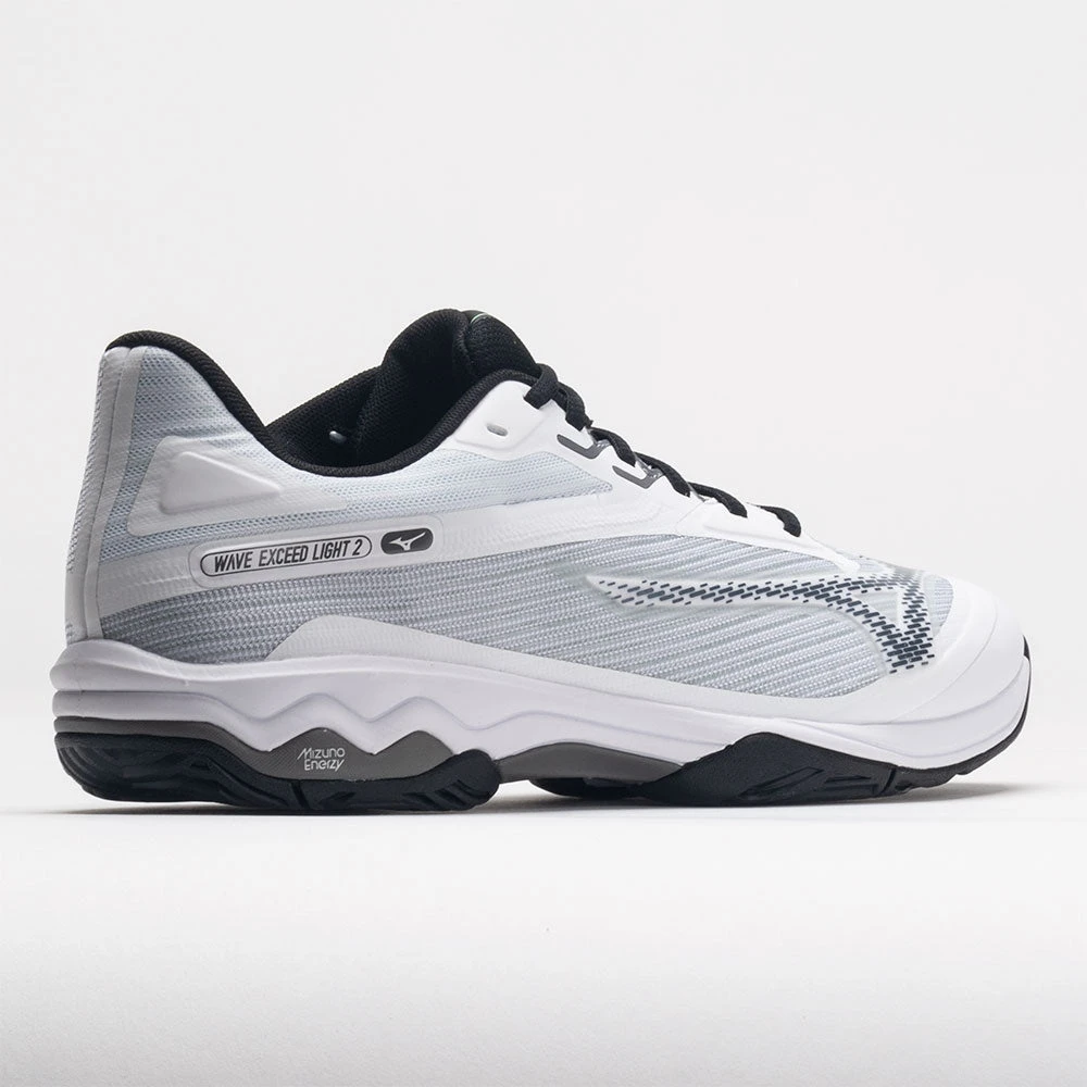 Mizuno Wave Exceed Light 2 AC Men's White/Metallic Grey 6 Mizuno Wave Exceed Light 2 AC Men's White/Metallic Grey - Image 6