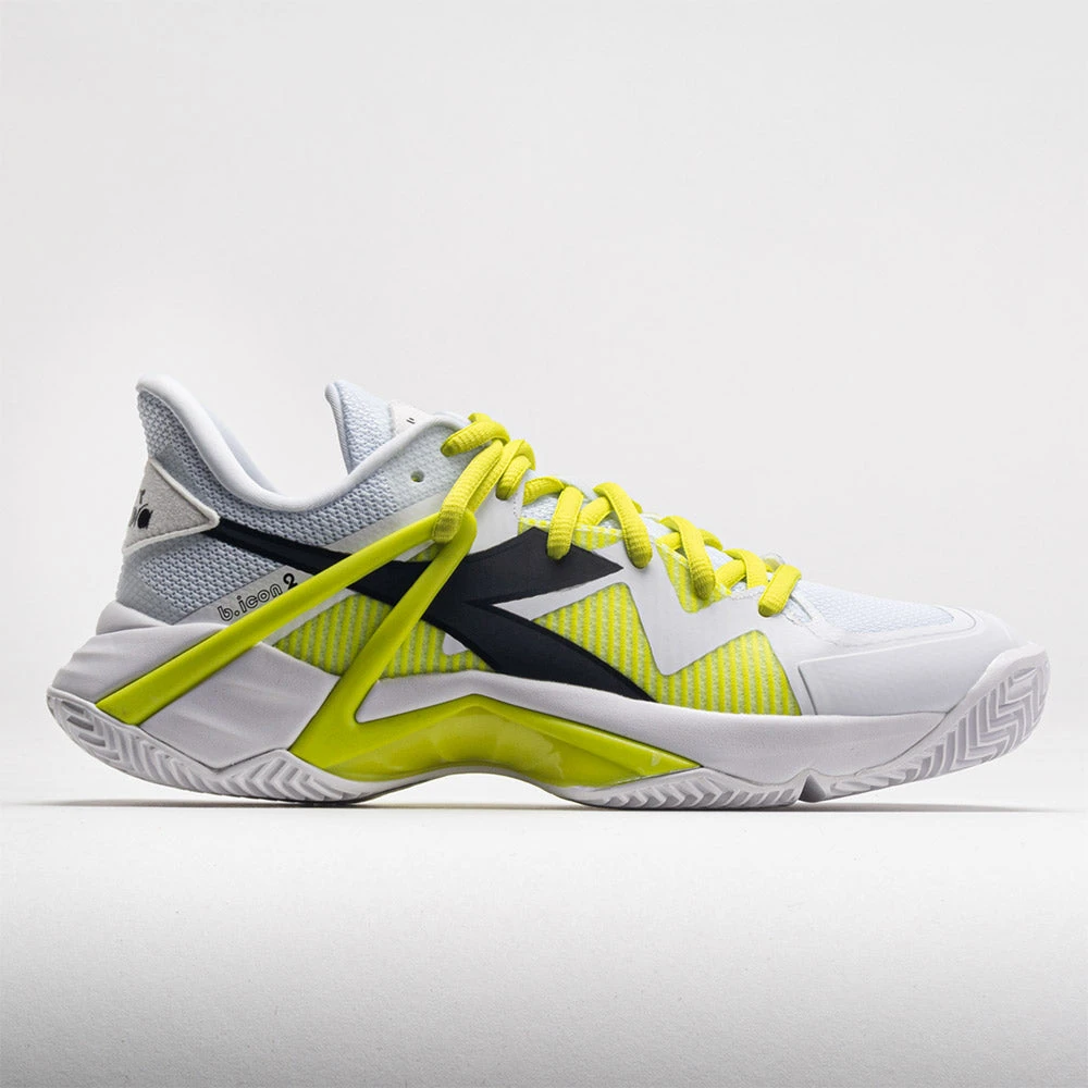 Diadora B.Icon 2 Clay Women's White/Black/Evening Primrose 1 Diadora B.Icon 2 Clay Women's White/Black/Evening Primrose