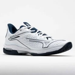 Mizuno Wave Exceed Tour 6 Clay Men's White/Dress Blues -Holabird Sports Store 117979 5
