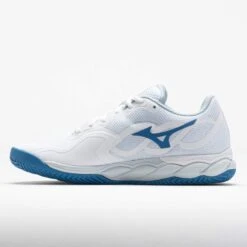 Mizuno Wave Enforce Court AC Women's White/Parisian Blue -Holabird Sports Store 117989 1