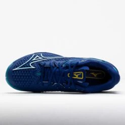 Mizuno Wave Exceed Tour 6 AC Men's Bellwether Blue/White -Holabird Sports Store 118102 2