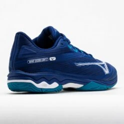 Mizuno Wave Exceed Light 2 AC Men's Bellwether Blue/White -Holabird Sports Store 118107 6