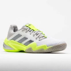Adidas Barricade 13 Women's White/Iron Metallic/Lucid Lemon -Holabird Sports Store 118190 5