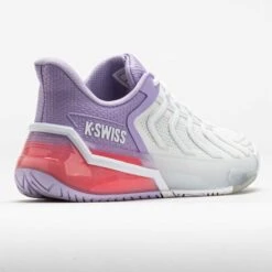 K-Swiss Ultrashot 4 Women's White/Orchid Petal/Neon Blaze -Holabird Sports Store 118267 6