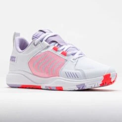 K-Swiss Ultrashot Team Women's White/Orchid Petal/Neon Blaze -Holabird Sports Store 118273 5