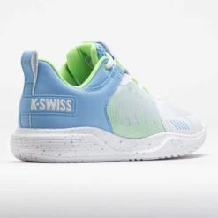 K-Swiss Ultrashot Team Women's White/Dutch Canal/Paradise Green -Holabird Sports Store 118274 6