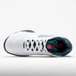 K-Swiss Hypercourt Express 2 Men's White/Stargazer/Neon Blaze -Holabird Sports Store 118288 2