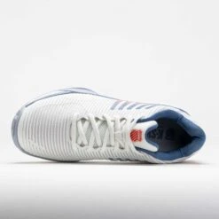 K-Swiss Hypercourt Express 2 Men's Lucent White/Infinity/Scarlet Ibis -Holabird Sports Store 118289 2