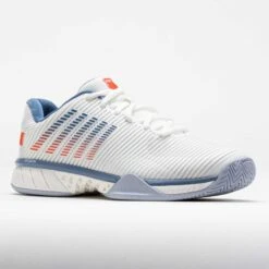 K-Swiss Hypercourt Express 2 Men's Lucent White/Infinity/Scarlet Ibis -Holabird Sports Store 118289 5