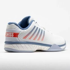 K-Swiss Hypercourt Express 2 Men's Lucent White/Infinity/Scarlet Ibis -Holabird Sports Store 118289 6