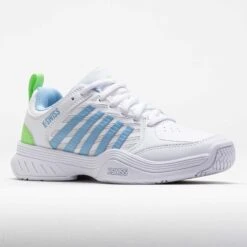 K-Swiss Court Express 2 Women's White/Dutch Canal/Paradise Green -Holabird Sports Store 118299 5