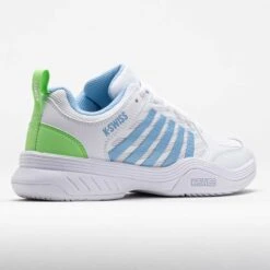 K-Swiss Court Express 2 Women's White/Dutch Canal/Paradise Green -Holabird Sports Store 118299 6