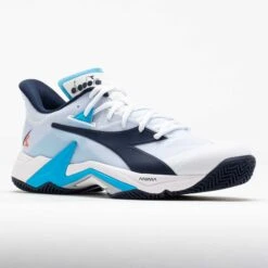 Diadora B.Icon 3 Clay Men's White/Blue Corsair -Holabird Sports Store 118322 5