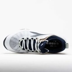 Diadora Speed Blushield Fly 4+ Clay Men's White/Blue Corsair -Holabird Sports Store 118332 2