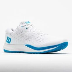 Wilson Rush Pro Ace Men's White/White/Atomic Blue -Holabird Sports Store 118379 5