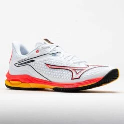 Mizuno Wave Exceed Tour 6 AC Men's White/Firey Coral -Holabird Sports Store 118425 5