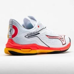 Mizuno Wave Exceed Tour 6 AC Men's White/Firey Coral -Holabird Sports Store 118425 6