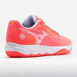 Mizuno Wave Enforce Court AC Women's Striking Coral/White -Holabird Sports Store 118430 6