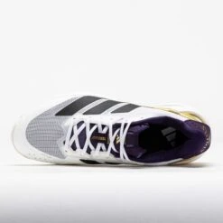 Adidas Adizero Ubersonic 5 Men's White/Black/Aurora Plum -Holabird Sports Store 118502 2