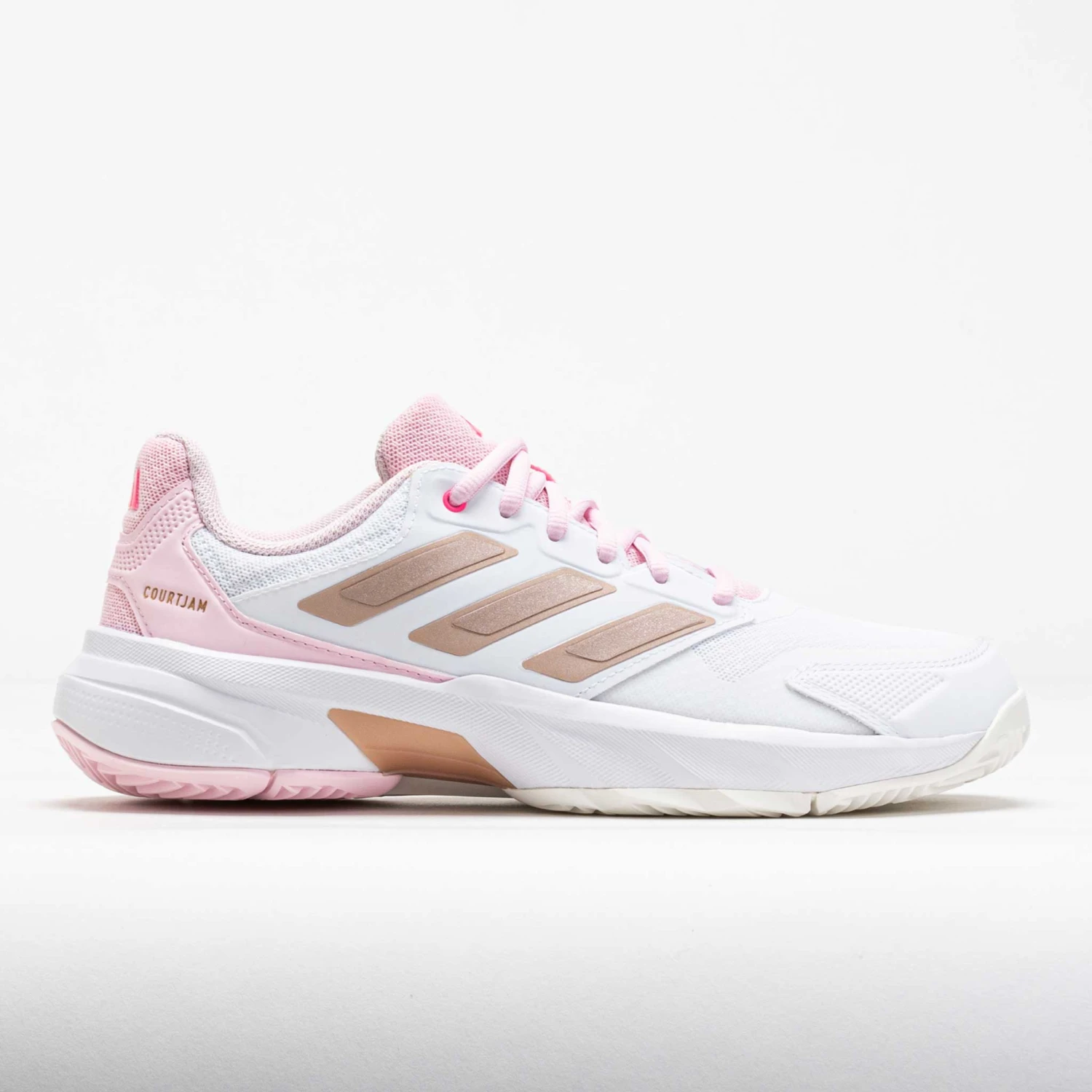 Adidas CourtJam Control 3 Women's White/Silver Metallic/Lucid Pink 1 Adidas CourtJam Control 3 Women's White/Silver Metallic/Lucid Pink