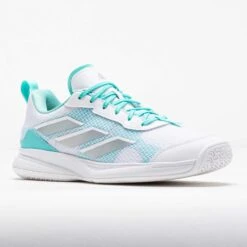 Adidas AvaFlash Women's White/Silver Metallic/Flash Aqua -Holabird Sports Store 118515 5