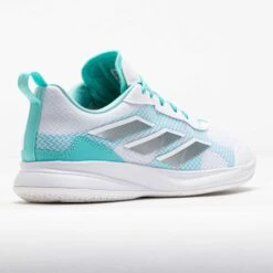Adidas AvaFlash Women's White/Silver Metallic/Flash Aqua -Holabird Sports Store 118515 6