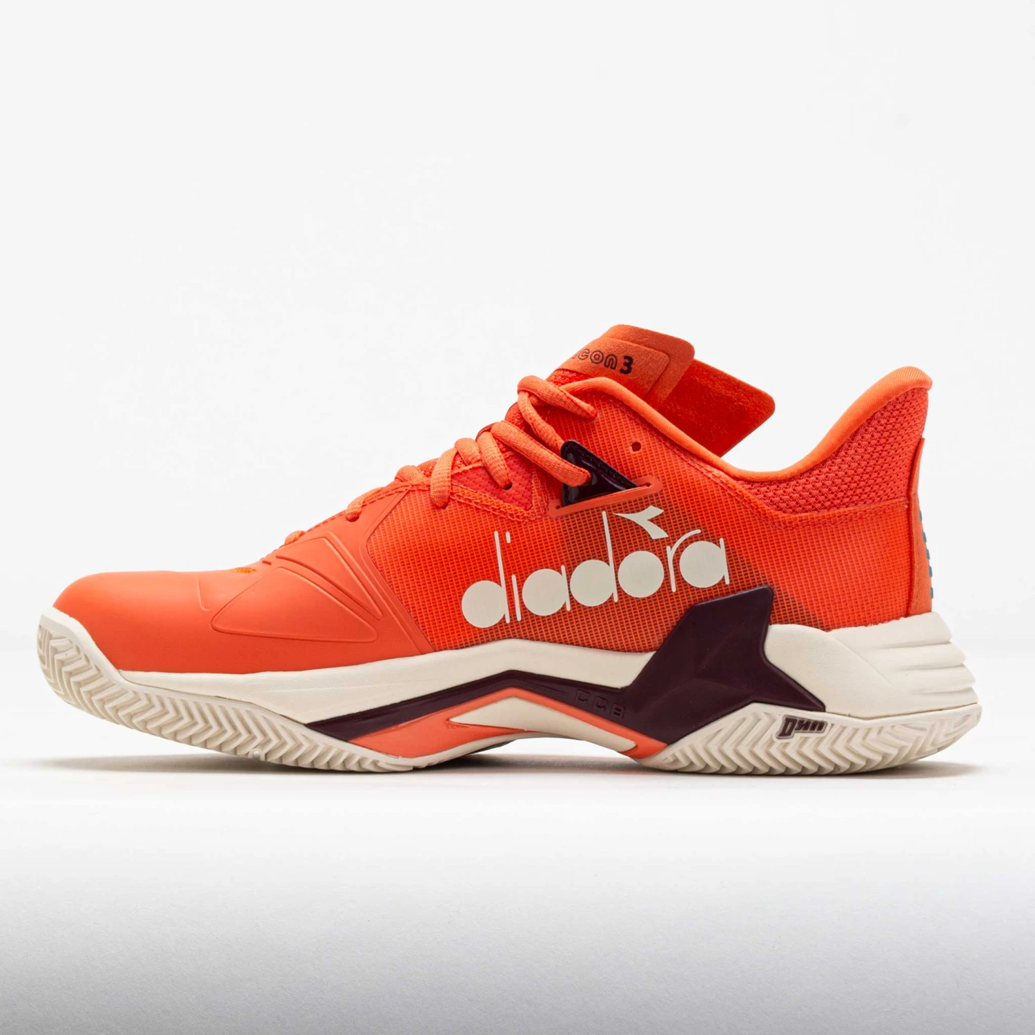 Diadora B.Icon 3 Clay Men's Nasturtium/Whisper White 2 Diadora B.Icon 3 Clay Men's Nasturtium/Whisper White - Image 2