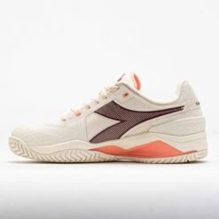 Diadora Blushield Torneo 3 AG Women's White/Maroon/Desert Flower -Holabird Sports Store 118522 1