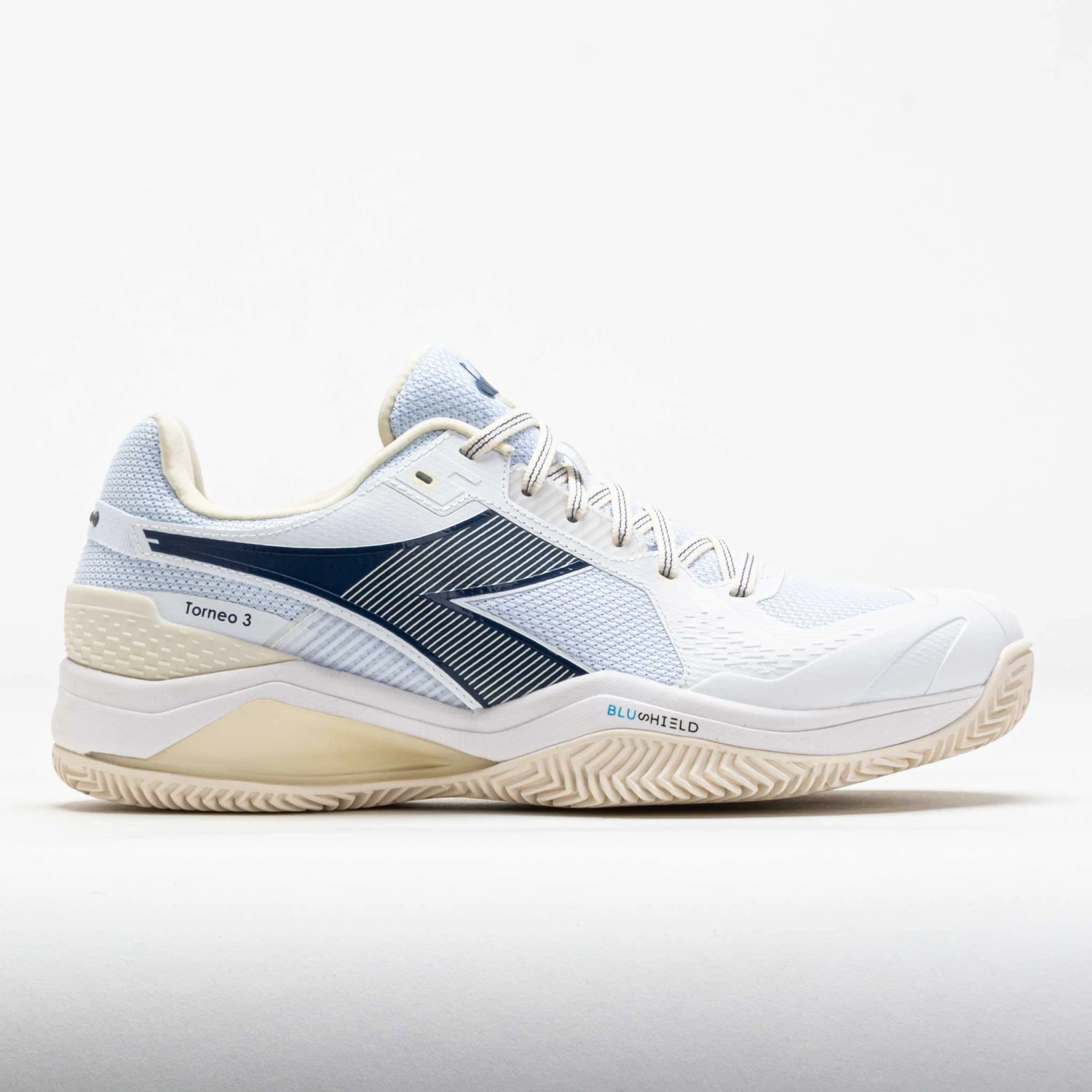 Diadora Blushield Torneo 3 Clay Men's White/Ensign Blue/Whisper White 1 Diadora Blushield Torneo 3 Clay Men's White/Ensign Blue/Whisper White