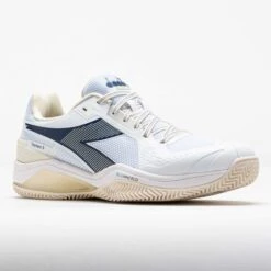 Diadora Blushield Torneo 3 Clay Men's White/Ensign Blue/Whisper White 10 Diadora Blushield Torneo 3 Clay Men's White/Ensign Blue/Whisper White -Holabird Sports Store 118525 5