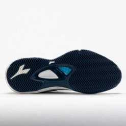 Diadora Speed Blushield Fly 4+ Clay Men's White/Ensign Blue/Maroon -Holabird Sports Store 118526 4