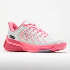 K-Swiss Ultrashot 4 Women's White/Neon Pastel Pink/Hot Neon Pink -Holabird Sports Store 118530 5