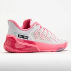 K-Swiss Ultrashot 4 Women's White/Neon Pastel Pink/Hot Neon Pink -Holabird Sports Store 118530 6