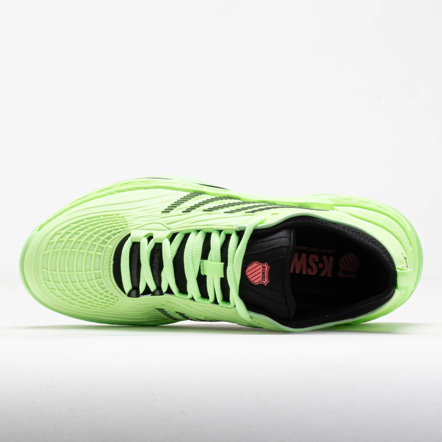 K-Swiss Hypercourt Supreme 2 Men's Soft Neon Green/Black/Neon Lava 3 K-Swiss Hypercourt Supreme 2 Men's Soft Neon Green/Black/Neon Lava - Image 3