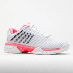 K-Swiss Hypercourt Express 2 Women's White/Neon Pastel Pink/Black -Holabird Sports Store 118550 5