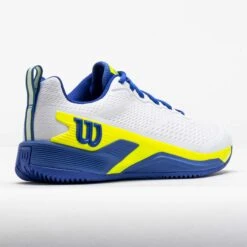Wilson Rush Pro 4.5 Men's White/Amparo Blue/Safety Yellow -Holabird Sports Store 118719 6