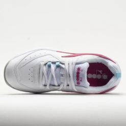 Diadora Challenge 5 SL Junior White/Pinklady -Holabird Sports Store 121358 2