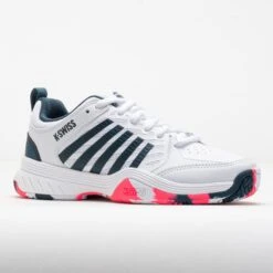 K-Swiss Court Express 2 Junior White/Stargazer/Neon Blaze -Holabird Sports Store 121551 5