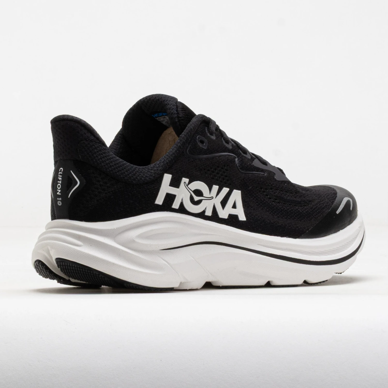 HOKA Clifton 10 Junior Black/White 6 HOKA Clifton 10 Junior Black/White - Image 6