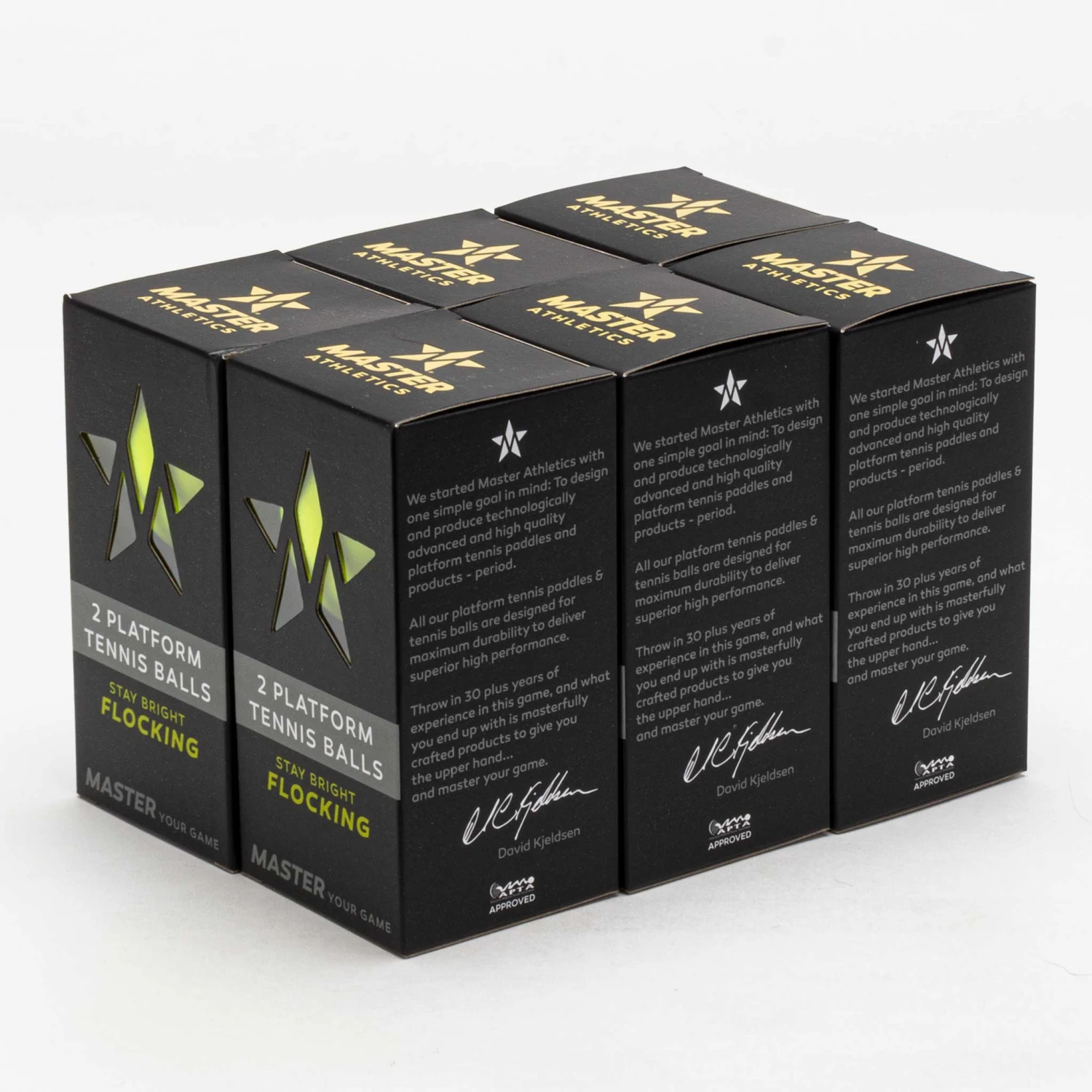 Master Athletics Master HV Platform Balls 2 Per Sleeve, 6 Sleeves 1 Master Athletics Master HV Platform Balls 2 Per Sleeve, 6 Sleeves