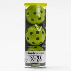 Franklin X-26 Indoor Pickleball 3 Pack Tube -Holabird Sports Store 360332 opt 1